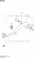 BRAKE PEDAL for Suzuki RM-Z 250 2012