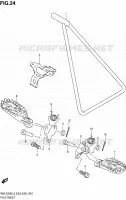 FOOTREST for Suzuki RM-Z 250 2012