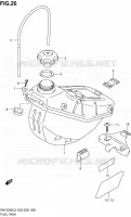 FUEL TANK for Suzuki RM-Z 250 2012