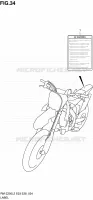 LABEL (RM Z250L2 E28) for Suzuki RM-Z 250 2012