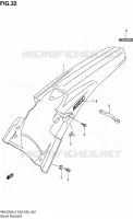 REAR FEDNER for Suzuki RM-Z 250 2012