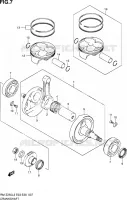 CRANKSHAFT for Suzuki RM-Z 250 2013