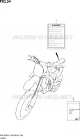 LABEL (RM Z250L3 E28) for Suzuki RM-Z 250 2013