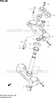 STEERING COLUMN for Suzuki RM-Z 250 2013