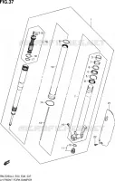 FRONT LEFT FORK LEG for Suzuki RM-Z 250 2014