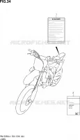 LABEL (RM Z250L4 E28) for Suzuki RM-Z 250 2014