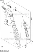 REAR DAMPER (RM Z250L4 E03) for Suzuki RM-Z 250 2014