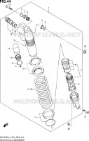 REAR DAMPER (RM Z250L4 E28) for Suzuki RM-Z 250 2014