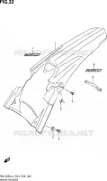 REAR FEDNER for Suzuki RM-Z 250 2014