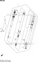 RIGHT FRONT FORK LEG for Suzuki RM-Z 250 2014