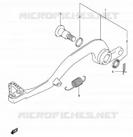 BRAKE PEDAL for Suzuki RM-Z 450 2005