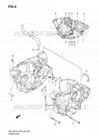 CRACKCASE COVER for Suzuki RM-Z 450 2005