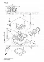 CYLINDER HEAD for Suzuki RM-Z 450 2005