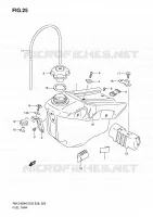 FUEL TANK for Suzuki RM-Z 450 2005