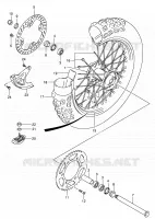 REAR WHEEL for Suzuki RM-Z 450 2005