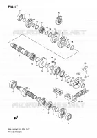 TRANSMISSION for Suzuki RM-Z 450 2005