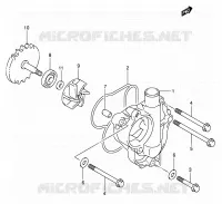WATER PUMP for Suzuki RM-Z 450 2005