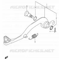 BRAKE PEDAL for Suzuki RM-Z 450 2007