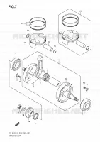 CRANKSHAFT for Suzuki RM-Z 450 2007