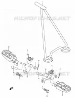 FOOTREST for Suzuki RM-Z 450 2007