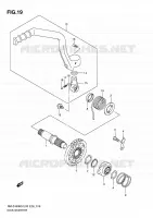KICK STARTER for Suzuki RM-Z 450 2007