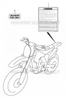 LABEL for Suzuki RM-Z 450 2007