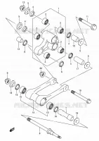 SHOCK ABSORBER LINKAGE for Suzuki RM-Z 450 2007