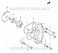 WATER PUMP for Suzuki RM-Z 450 2007