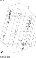 FRONT LEFT FORK LEG for Suzuki RM-Z 450 2014