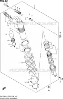 REAR DAMPER (RM Z450L4 E03) for Suzuki RM-Z 450 2014