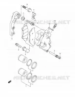 FRONT CALIPER for Suzuki RM 250 2002