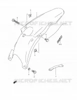 REAR FEDNER (MODELE K2) for Suzuki RM 250 2002