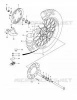 REAR WHEEL for Suzuki RM 250 2002
