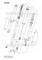 FRONT FORK (MODELE K6) for Suzuki RM 250 2006