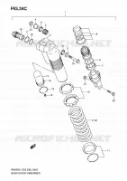 REAR DAMPER (MODELE K6) for Suzuki RM 250 2006