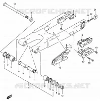 REAR SWING ARM (MODELE K5/K6) for Suzuki RM 250 2006