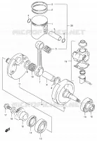 CRANKSHAFT for Suzuki RM 250 2000