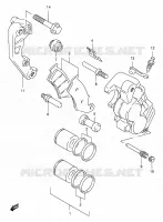 FRONT CALIPER for Suzuki RM 250 2000