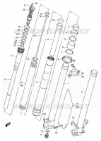 FRONT FORK (MODELE Y) for Suzuki RM 250 2000