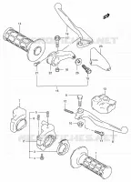 HANDGRIPS   LEVERS  for Suzuki RM 250 2000