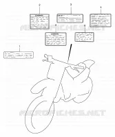 LABEL for Suzuki RM 250 2000