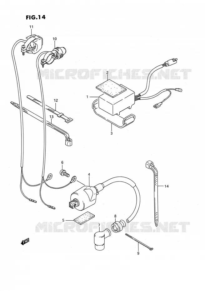 IGNITION Suzuki MOTO 80 RM 1987  RM80H(E01)