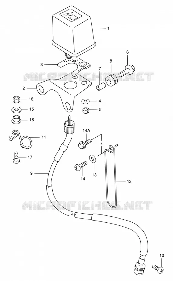 SPEEDOMETER Suzuki MOTO 250 RMX 1998  RMX250 W (E01,P37)