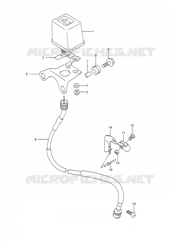 SPEEDOMETER (MODELE M/N/P/R) Suzuki MOTO 250 RMX 1992  RMX250 N (E03,E28,E33)