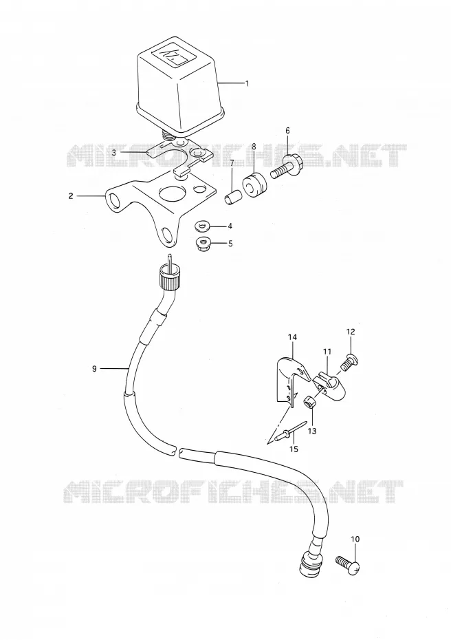 SPEEDOMETER (MODELE M/N/P/R) Suzuki MOTO 250 RMX 1993  RMX250 P (E03,E28,E33)