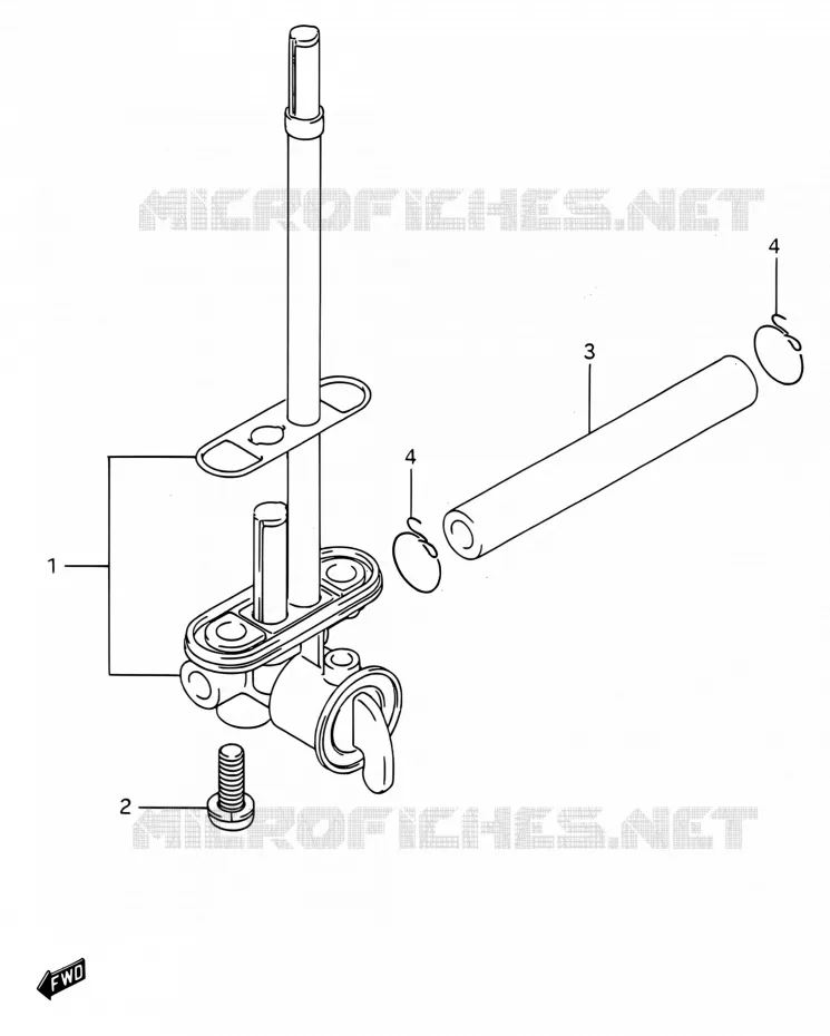 FUEL COCK Suzuki MOTO 250 RMX 1994  RMX250 R (E03,E28,E33)