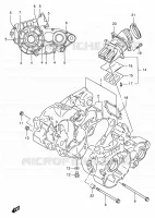 CRACKCASE COVER for Suzuki RMX 250 1998