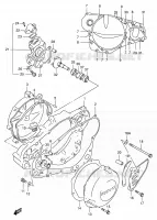 CRANKCASE COVER / WATER PUMP for Suzuki RMX 250 1998