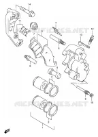 FRONT CALIPER for Suzuki RMX 250 1998