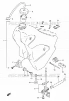 FUEL TANK (MODELE W) for Suzuki RMX 250 1998
